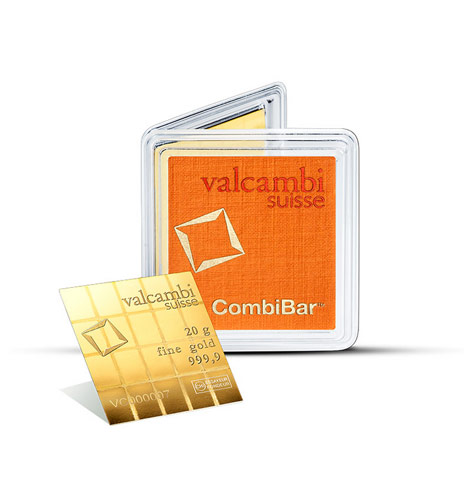 Valcambi - 20 x 1g CombiBar